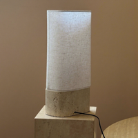 Lampe de table décorative en travertin pour la maison, le restaurant, l'hôtel, décoration nordique, décoration de chambre à coucher en marbre