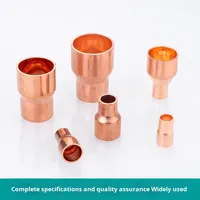Todos los tipos de accesorios de cobre de buena calidad Acoplamiento reductor Presión deslizante Fontanería Conexión de soldadura de sudor Tubo de tubo de cobre