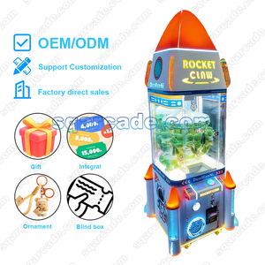 Machine à grappin à monnayeur en métal, modèle mini, pour cadeaux et récompenses, avec système <span class=keywords><strong>Rocket</strong></span> Clip, très demandée pour aires de jeux intérieures, garantie 1 an - Product Image 2