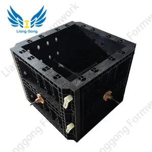 Çin'de yapılan beton sütun/levha yapımı için LIANGGONG siyah ABS plastik kalıp