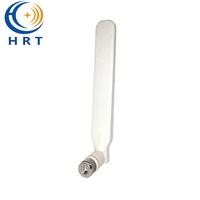 Antenne de communication pliable en caoutchouc noir/blanc 5.8G 5150-5850MHz 5dBi pour l'amélioration du signal WiFi