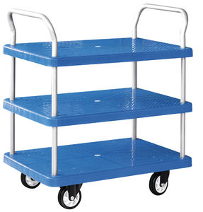 भारी शुल्क तह स्टेनलेस स्टील 4-व्हील हैंड ट्रक कार्ट ट्रॉली प्लेटफॉर्म 150kg ओम उपकरण - Product Image 3