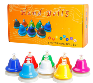 Juego de <span class=keywords><strong>Campanas</strong></span> de Escritorio HB8-5 para Niños, 8 Notas Diatónicas, <span class=keywords><strong>Campanas</strong></span> de Mano de Metal Coloridas, Instrumentos Musicales para Niños - Product Image 4