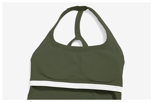 Nouveaux ensembles de yoga et fitness pour femmes, haut de sport ajouré Shockfoor, débardeur croisé, pantalon taille mi-haute, vêtements de Pilates réversibles, grandes tailles - Product Image 2