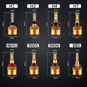 Lampada Interna Auto Yosovlamp 50000 Ore 12v KS-S2-Gold 50W Faro LED Oro per Tutte le Auto Garanzia 12 Mesi - Product Image 6
