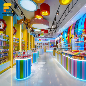 <span class=keywords><strong>Comptoir</strong></span> de <span class=keywords><strong>snack</strong></span> au design unique de magasin de noix Décor de chocolat géant Présentoir de bonbons Étagère Présentoir de bonbons avec lumières LED - Product Image 6