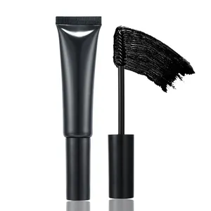 Lash Mascars Branco Squeeze Tube Logotipo personalizado Impermeável During Black Curling Cílios Mascara