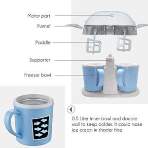 Machine à glace électrique portable mini pour usage domestique 1,2 l Machine à glace domestique automatique électrique - Product Image 4