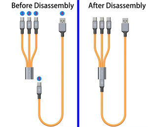 3 trong 1 nhanh <span class=keywords><strong>USB</strong></span> sạc cáp phổ đa chức năng di động sạc dây cáp dữ liệu - Product Image 4
