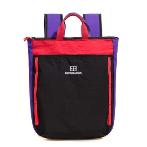 Sac à dos décontracté en nylon à pois avec bandoulière arquée, design léger et souple, fermeture éclair, port USB, unisexe, usage quotidien - Product Image 5