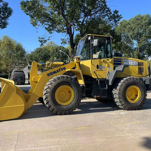 Chargeur sur pneus Komatsu WA320-5 d'occasion fabriqué au Japon avec moteur d'origine Capacité de 18 tonnes Moteur et roulement inclus - Product Image 1