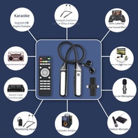 Microphone Lavalier Sans Fil pour Diffusion en Direct et Enregistrement Audio/Vidéo, Étanche en Gel de Silicone, Autonomie Ultra-Longue