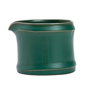 Taza de Cerámica Verde Oscuro con Diseño de Bambú para Té Kung Fu, Juego de Tazas para Servir Té, Dispensador de Té para el Hogar - Product Image 5