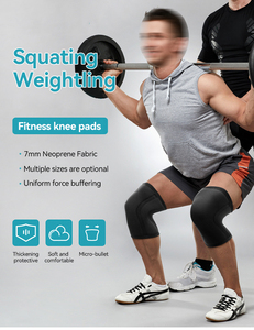 Mangas de compresión para levantamiento de pesas y entrenamiento cruzado y entrenamiento Rodillera de neopreno de 7mm Almohadilla de soporte de rodilla deportiva <span class=keywords><strong>Aolikes</strong></span> - Product Image 1