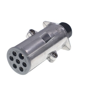 Trailer <b>Plug</b> 7 Pin Metal Zinc Alloy Connector For 24V Taillight Signal N Type - Product Image 1