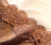 Culottes sexy en dentelle unie taille mi-haute pour femme, en nylon tricoté antibactérien, brodées, avec entrejambe étendu fin, ajustement confortable