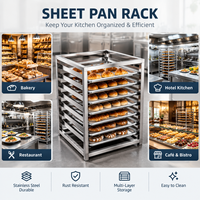Support de rangement ouvert en acier inoxydable sur mesure pour casseroles et plateaux, idéal pour les cuisines d'usines alimentaires - Vente en gros directe fabricant