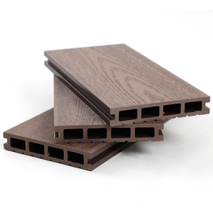 Dalles de terrasse extérieures imperméables en WPC, revêtement de <span class=keywords><strong>sol</strong></span> en bois-plastique, terrasse en WPC, grain de bois 3D, terrasse composite co-extrudée - Product Image 3
