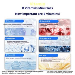 Comprimés de <span class=keywords><strong>Vitamine</strong></span> <span class=keywords><strong>B</strong></span> OEM Blue Hat 0,5g pour Adultes, 60 par Flacon, Améliore l'Immunité, 1 Comprimé par Jour, Hommes Femmes (à l'exception des nouveau-nés), Durée de Conservation 24 Mois - Product Image 4