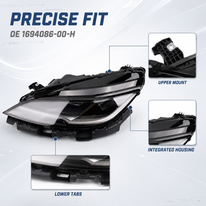 Ahorro en Compras al por Mayor: Conjunto de Faros LED de Alto Rendimiento LinTech 1694086-00-H-M para Modelo 3 (Versión Renovada) - Punto Clave de Venta - Product Image 5