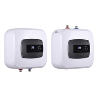 Pemanas Air Listrik Digital Display Storage, Terpasang di Dinding, 15L 20L 30L, Tangki Dalam Enamel Kelas A untuk RV