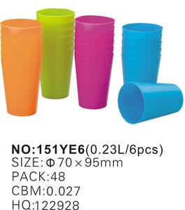 HAIXING 6pcs 230ml Tasse à café multifonctionnelle en <span class=keywords><strong>plastique</strong></span> givré <span class=keywords><strong>non</strong></span> <span class=keywords><strong>jetable</strong></span> Tasse - Product Image 2