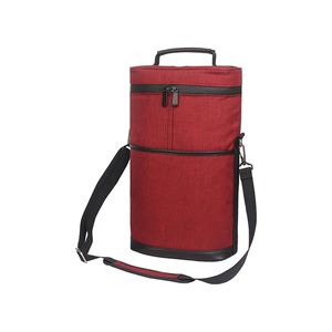 Pochette isotherme personnalisée pour bouteille de vin avec logo – Sac de transport promotionnel pour pique-nique, grande capacité, en tissu Oxford - Product Image 4
