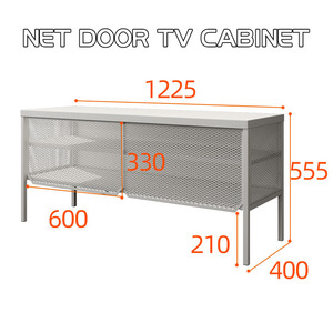 GDLT Modern White Metal TV Stand High Leg <b>Corner</b> <b>Unit</b> Design for Living Room School/Workshop Modern Floor Sideboard Cabinet - Product Image 2