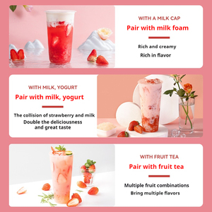 Blueberry trái cây bột giấy mứt dâu xoài xi-rô thành phần cho trà bong bóng chất lỏng ngọt trong chai từ cửa hàng trà sữa - Product Image 5