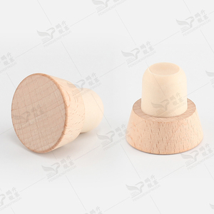Hình dạng tùy chỉnh bằng gỗ tổng hợp nút chai Stopper Whisky rượu vang tinh thần chai thủy tinh Stopper Desgin - Product Image 5