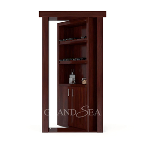 Puerta Oculta para Librería, Puerta Invisible Empotrada, Puerta Secreta de Madera para Habitación, Puerta Interior Oculta - Product Image 4