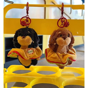 Long Strip Dog Plush Keychain Pendant, Various Styles of Bag Pendants, Plush Toy Keychains, Wholesale for Festival Gifts - Product Image 1