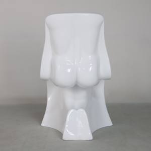 Silla moderna de fibra de vidrio para él y ella, silla de comedor en forma de S, silla de restaurante con vagos más fuertes a la moda - Product Image 5