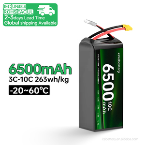 แบตเตอรี่โซลิดสเตทคุณภาพสูง ทนอุณหภูมิต่ำ 6500mah 10C 6S 8S 263Wh/kg 1000 รอบการใช้งาน สำหรับโดรนรุ่นต่างๆ 10000mah - Product Image 5