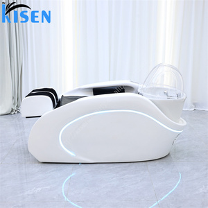 KISEN Multifunctional Automatic Hair Washing Shampoo Basin <b>Electric</b> <b>Massage</b> Table <b>Head</b> Spa Shampoo Bed for Barber Shop - Product Image 6