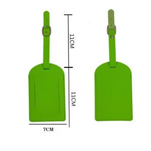 Etiqueta de Equipaje de Cuero PU Moderna y Duradera con Logotipo Personalizado, Porta-Direcciones para Maletas y Bolsas de Viaje, Accesorios de Viaje - Product Image 3