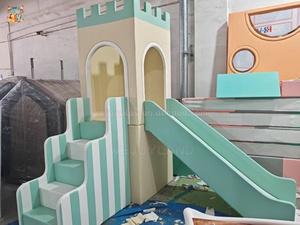 Équipement de terrain de jeu intérieur personnalisé pour enfants, couleurs vives, maisonnette de jeu pour enfants, ensemble de jeux souples avec toboggan pour crèche - Product Image 4