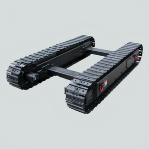 Train de roulement hydraulique à chenilles en acier | Châssis chenillé tout-terrain pour excavateur et bulldozer | Composants durables sur chenilles - Product Image 5