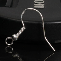 Fil de boucle d'oreille en argent Sterling S925, crochets, fil d'oreille pour la fabrication de bijoux, bricolage, boucles d'oreilles, accessoires, résultats