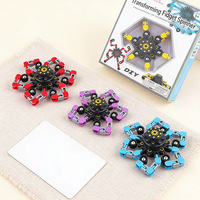 Jouets de fête en plastique ludiques : Fidget Spinner, Robot chaîne transformable, Jouet à doigts, Hand Spinner, Jouet gyroscopique mécanique