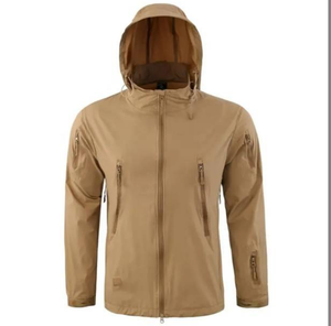 Chaqueta softshell DFJS01 con cuello plegable, forro polar, impermeable, ropa de invierno cálida, chaqueta cálida para deportes al aire libre. - Product Image 2