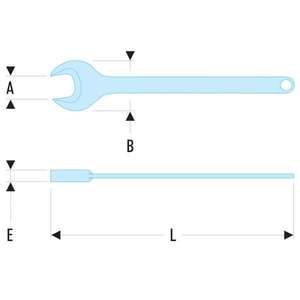 Facom-ประแจปลายเปิด45.50-ประแจ3148511052501ประแจปลายเปิด - Product Image 2