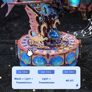 Tnecheer Tq422 Magical Galaxy Mô Hình Truyền Bằng Gỗ Thiên Văn Fiying Thuyền Mô Hình Câu Đố Vàng Foil Craft Giấy Sail - Product Image 5