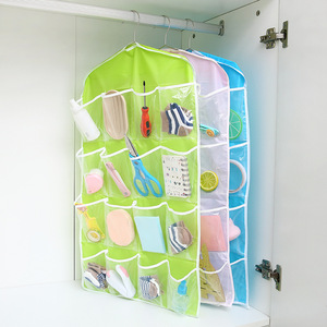 Multi-compartment wardrobe storage bag for underwear and <b>socks</b>, 16-compartment hanging storage <b>organizer</b>. - Product Image 1
