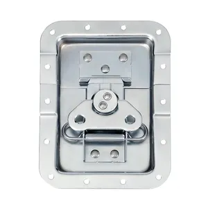 flight case hardware ;Large recessed butterfly latch lock in dish