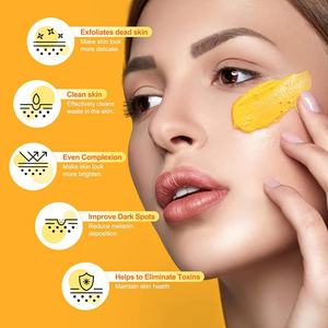 Exfoliante Facial de Cúrcuma y Vitamina C para el Cuidado de la Piel, 120g, Marca Privada, Limpieza Profunda, Elimina Imperfecciones, Venta al Por Mayor - Product Image 5