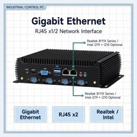 Intel 12th Cpu Industrial Edge Computing Soft Routing 2 Port LAN Firewall Mini PC 32GB+256GB SSD WiFi6 4G Fanless Industrial PC
