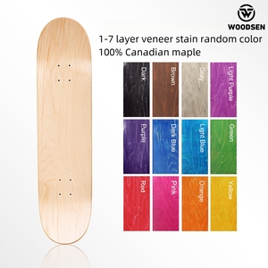 Planche à roulettes en érable WOODSEN, double rocker portable, concave profond, épaisseur 10 mm, <span class=keywords><strong>8</strong></span> plis, <span class=keywords><strong>8</strong></span>*31 pouces, taille personnalisée 7,75-<span class=keywords><strong>8</strong></span>,0 pouces - Product Image 4