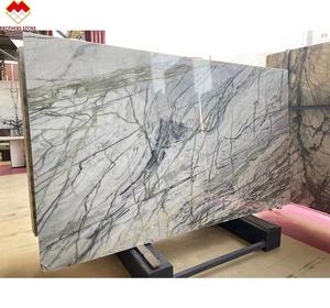 China Clivia losa de mármol blanco <span class=keywords><strong>libro</strong></span> Partido Blanco verde venas mármol mesa de comedor conjunto 6 sillas - Product Image 6