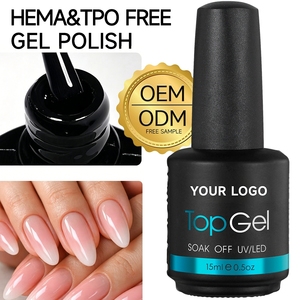 Popular Custom Fashion Nail <b>Top</b> <b>Coat</b> Gel All Match Manicure Design Private Brand Custom Whole Set Solution - Product Image 1